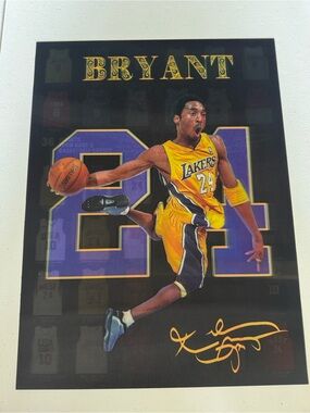 Kobe Bryant Lakers Lenticular Wall Art Poster -15x12 Sports Fanatic